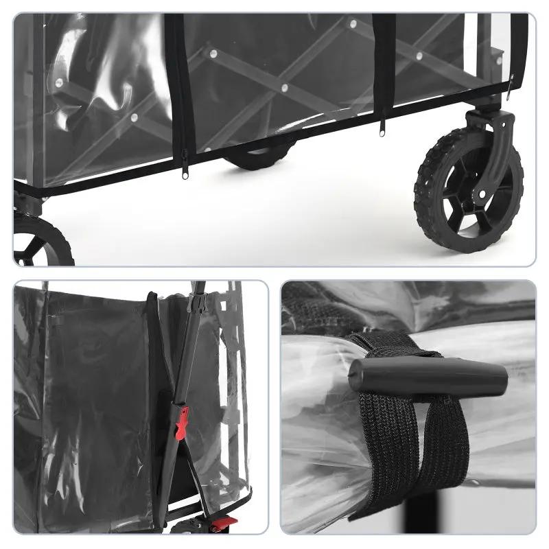 Sekey Bollerwagen Regenschutz, 75x50x65cm Sekey