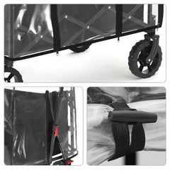Sekey Bollerwagen Regenschutz, 75x50x65cm Sekey