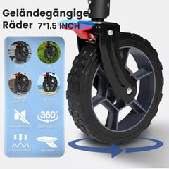 Sekey 200L / 150KG Faltbarer Bollerwagen, Patentiert Zusammenfaltbar aus Vier Richtungen, mit Bremsen Sekey