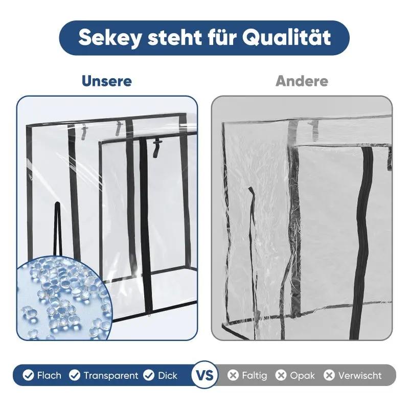 Sekey Bollerwagen Regenschutz, 110x60x75cm Sekey
