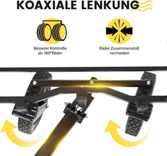 Sekey 160L / 100KG Faltbarer Bollerwagen, mit Praktischem Reißverschluss Sekey