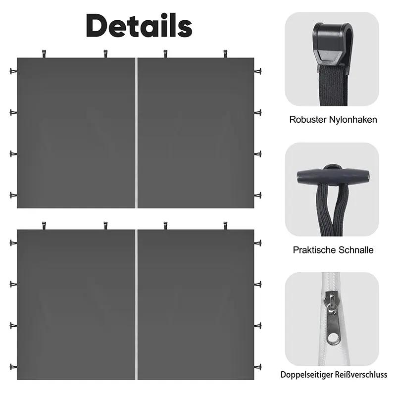 Sekey 290 x 200 cm Seitenwand für Pavillon, 2er Set Sekey