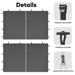 Sekey 290 x 200 cm Seitenwand für Pavillon, 2er Set Sekey