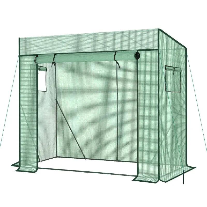 Sekey Foliengewächshaus mit Schrägdach, 200 cm x 77 cm x 146/169 cm Sekey