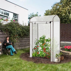 Sekey Foliengewächshaus mit Spitzdach, 100 x 50 x 150 cm Sekey