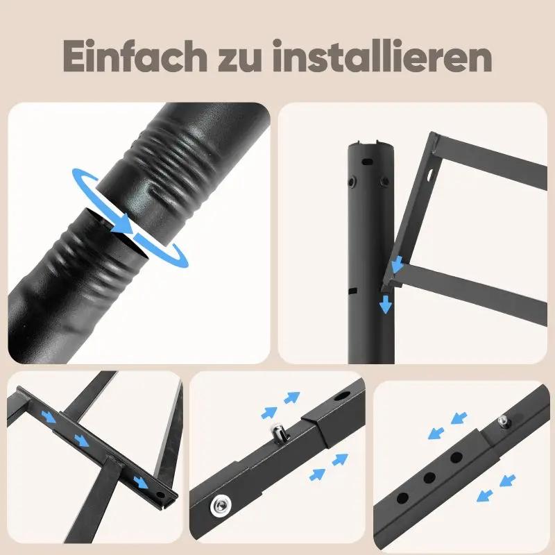 Sekey Garten Pavillon 3x3 m Wasserdicht Stabil Partyzelt, Gartenzelt mit 4 Seitenteile Reißverschluss, 180g/㎡ Polyester Sekey