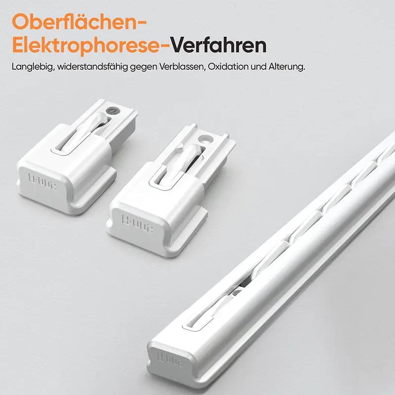 Sekey Gardinenstange Ausziehbar Gardinenschiene 1-läufig Alu-Vorhangschiene teleskopisch Sekey