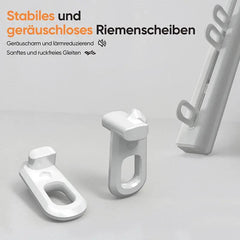 Sekey Gardinenstange Ausziehbar Gardinenschiene 1-läufig Alu-Vorhangschiene teleskopisch Sekey
