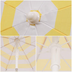 Sekey round parasol Ø160 cm – with carrying bag &amp; ground sleeve, for balcony &amp; beach