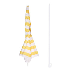 Sekey round parasol Ø160 cm – with carrying bag &amp; ground sleeve, for balcony &amp; beach