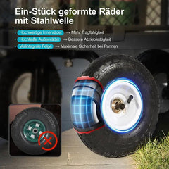 Sekey 200L / 500KG Gartenwagen mit abnehmbaren Seitenteilen und Gummiluftreifen Sekey