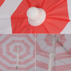 Sekey round parasol Ø160 cm – with carrying bag &amp; ground sleeve, for balcony &amp; beach