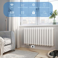 Salcar WLAN Heizkörperthermostat – Smartes Thermostat für Heizkörper, Kompatibel mit Alexa & Google Assistant, App-Steuerung über Tuya, Programmierbar, Kein Gateway Erforderlich Salcar
