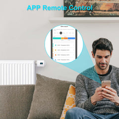 Salcar Smartes Heizkörperthermostat Set – ZigBee Thermostat mit Gateway, OLED-Display, kompatibel mit Alexa & Google Assistant, programmierbar