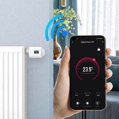Salcar Smartes Heizkörperthermostat Set – ZigBee Thermostat mit Gateway, OLED-Display, kompatibel mit Alexa & Google Assistant, programmierbar