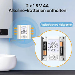 Salcar WiFi Raumthermostat mit Luftfeuchtigkei, Smart Thermostat Salcar