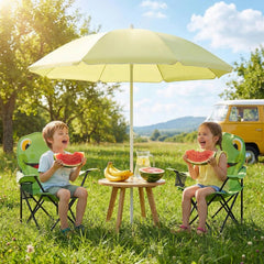 Sunula Kinder Klappstuhl Outdoor – Campingstuhl mit Frosch-Motiv & Getränkehalter, leicht & stabil, faltbar für Garten, Picknick & Camping
