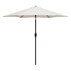 Sekey 270 cm Alu Sonnenschirm mit Kurbel, Sonnenschutz UV50+