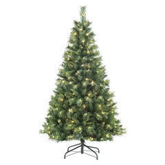Salcar 120/150/180/210/240cm Künstlicher Weihnachtsbaum mit LED, mit 226/382/580/868/1168 Spitzen und 250/380/450 LEDs Salcar