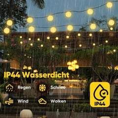Salcar 5 m/15 m/20 m Solar Lampions Lichterkette, 20/50/80 LEDs Salcar