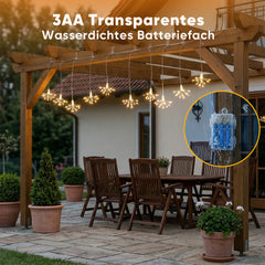 Salcar LED Feuerwerk Lichterkette Warmweiß – 45 / 90 LEDs, 3D Leuchtstäbe, 3 & 6 Stränge, batteriebetrieben, Fenster & Deko