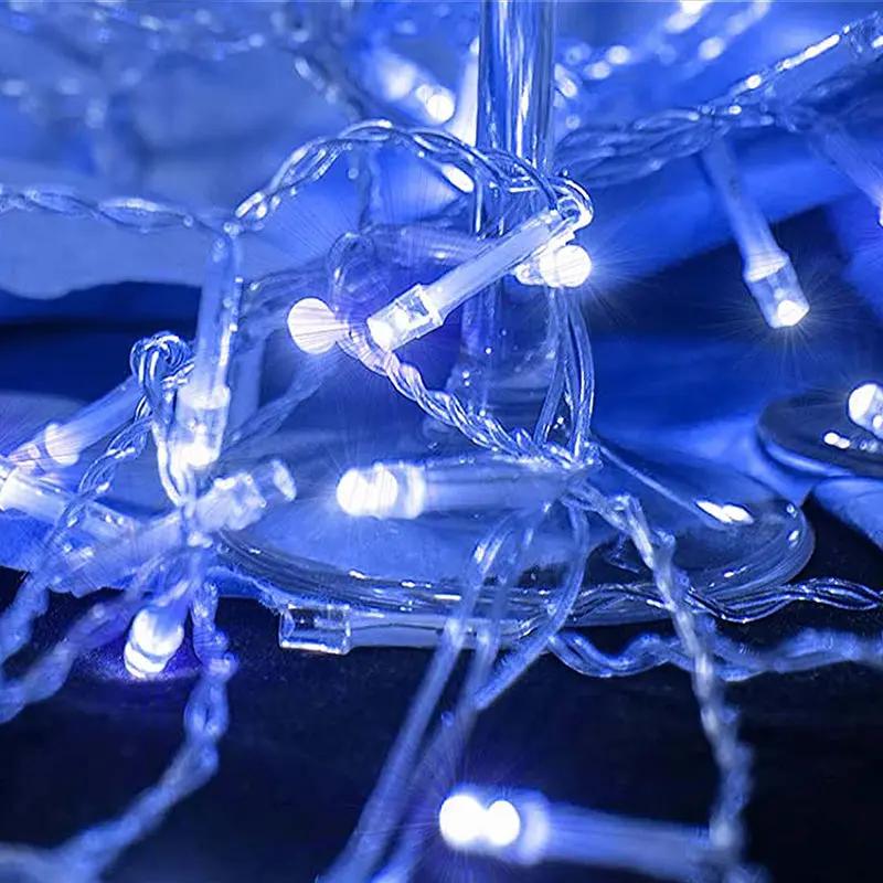 Salcar 2m/5 m / 10 m LED Eisregen Lichterkette, 80/ 200 / 400 LEDs, 31V GS-zertifizierte Stromversorgung Salcar