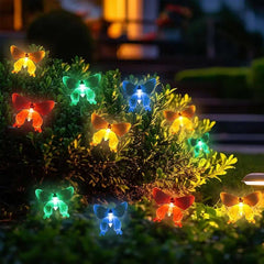 Salcar 5 m / 10m LED Solar Schmetterling Lichterkette, 20 / 50 LEDs Salcar