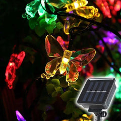 Salcar 5 m / 10m LED Solar Schmetterling Lichterkette, 20 / 50 LEDs Salcar