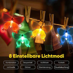 Salcar 5 m / 10m LED Solar Schmetterling Lichterkette, 20 / 50 LEDs Salcar