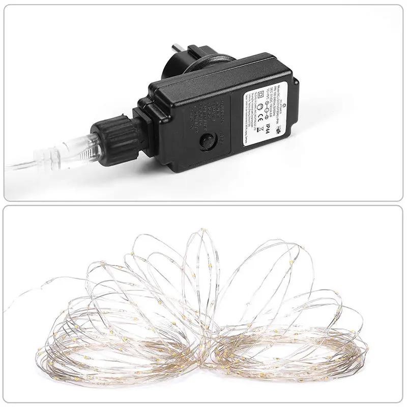 Salcar 20 m LED Micro Lichterkette, 200 LEDs, 4,5V GS zertifizierte Stromversorgung Sekey