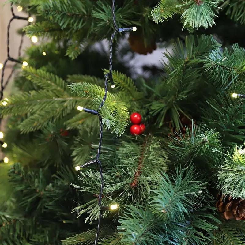 Salcar 1.5 m LED Lichterkette für Weihnachtsbaum, mit 8 Strängen, 200 LEDs Salcar
