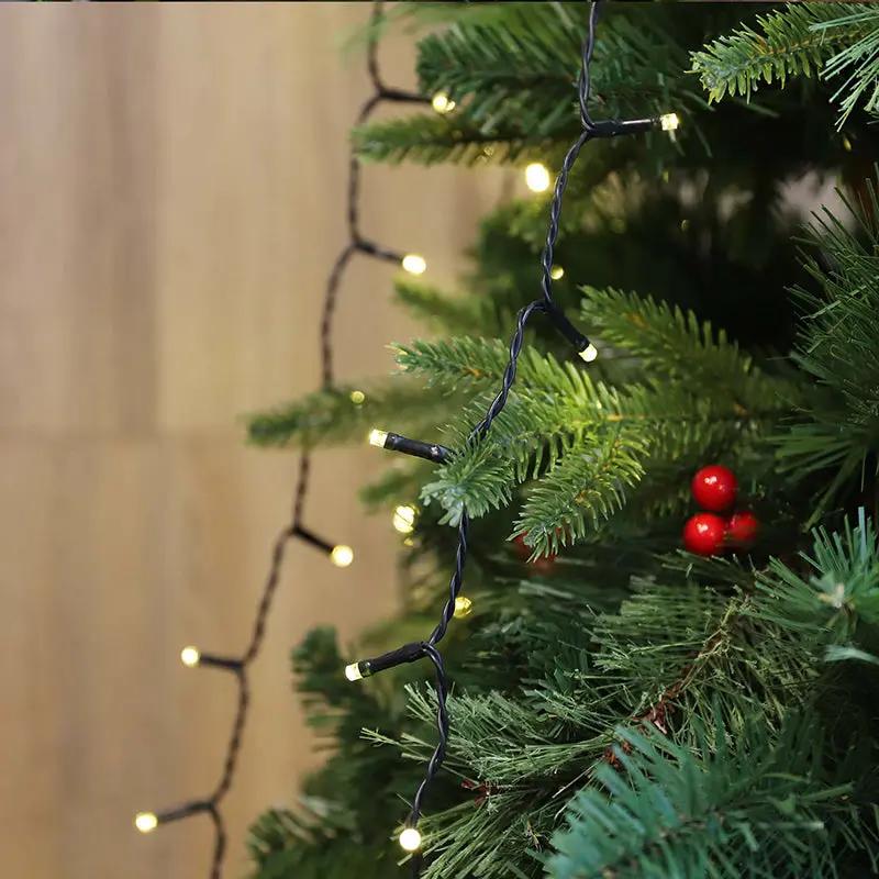 Salcar 1.5 m LED Lichterkette für Weihnachtsbaum, mit 8 Strängen, 200 LEDs Salcar