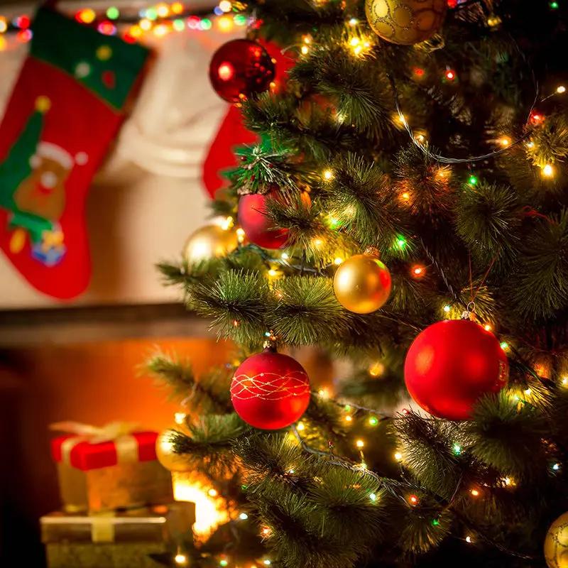 Salcar 1.5 m LED Lichterkette für Weihnachtsbaum, mit 8 Strängen, 200 LEDs Salcar