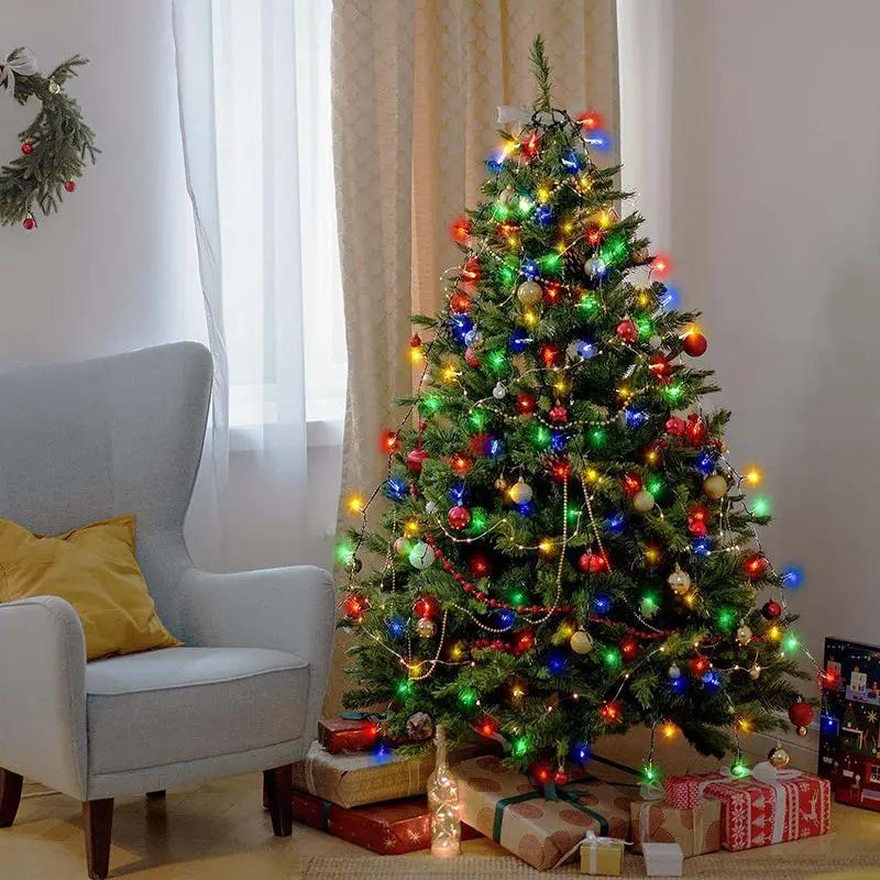 Salcar 1.5 m LED Lichterkette für Weihnachtsbaum, mit 8 Strängen, 200 LEDs Salcar