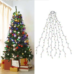 Salcar 1.5 m LED Lichterkette für Weihnachtsbaum, mit 8 Strängen, 200 LEDs Salcar
