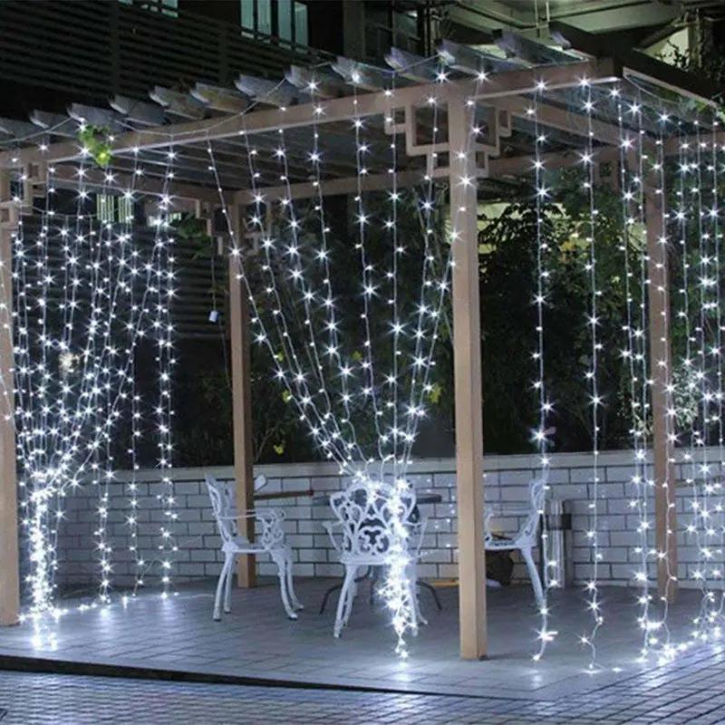 Salcar 3 x 3 m LED Lichtervorhang, 300 LEDs, 31V GS-zertifizierte Stromversorgung Salcar
