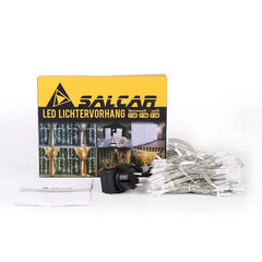 Salcar 3 x 3 m LED Lichtervorhang, 300 LEDs, 31V GS-zertifizierte Stromversorgung Salcar