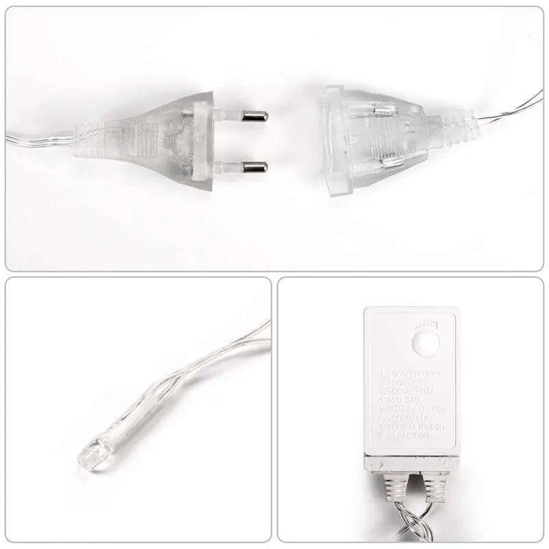 Salcar 2x2m/2x3m/6x3m LED Lichtervorhang, 160/240/600 LEDs, 31V GS-zertifizierte Stromversorgung Sekey