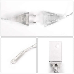 Salcar 2x2m/2x3m/6x3m LED Lichtervorhang, 160/240/600 LEDs, 31V GS-zertifizierte Stromversorgung Sekey