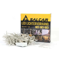 Salcar 2x2m/2x3m/6x3m LED Lichtervorhang, 160/240/600 LEDs, 31V GS-zertifizierte Stromversorgung Sekey