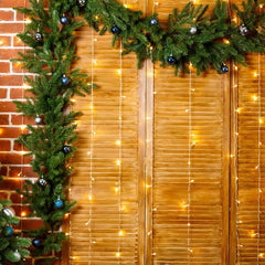 Salcar 2x2m/2x3m/6x3m LED Lichtervorhang, 160/240/600 LEDs, 31V GS-zertifizierte Stromversorgung Sekey