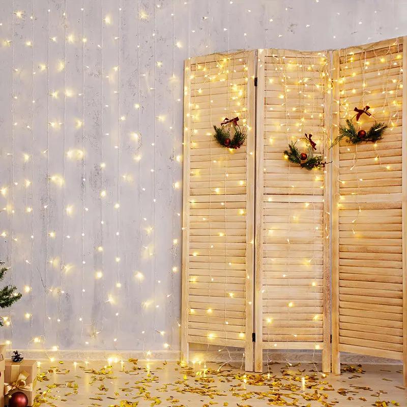 Salcar 2x2m/2x3m/6x3m LED Lichtervorhang, 160/240/600 LEDs, 31V GS-zertifizierte Stromversorgung Sekey