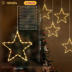 Salcar 30cm LED Fensterdeko Stern, 30 LEDs Sekey