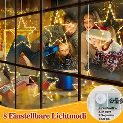 Salcar 30cm LED Fensterdeko Stern, 30 LEDs Sekey