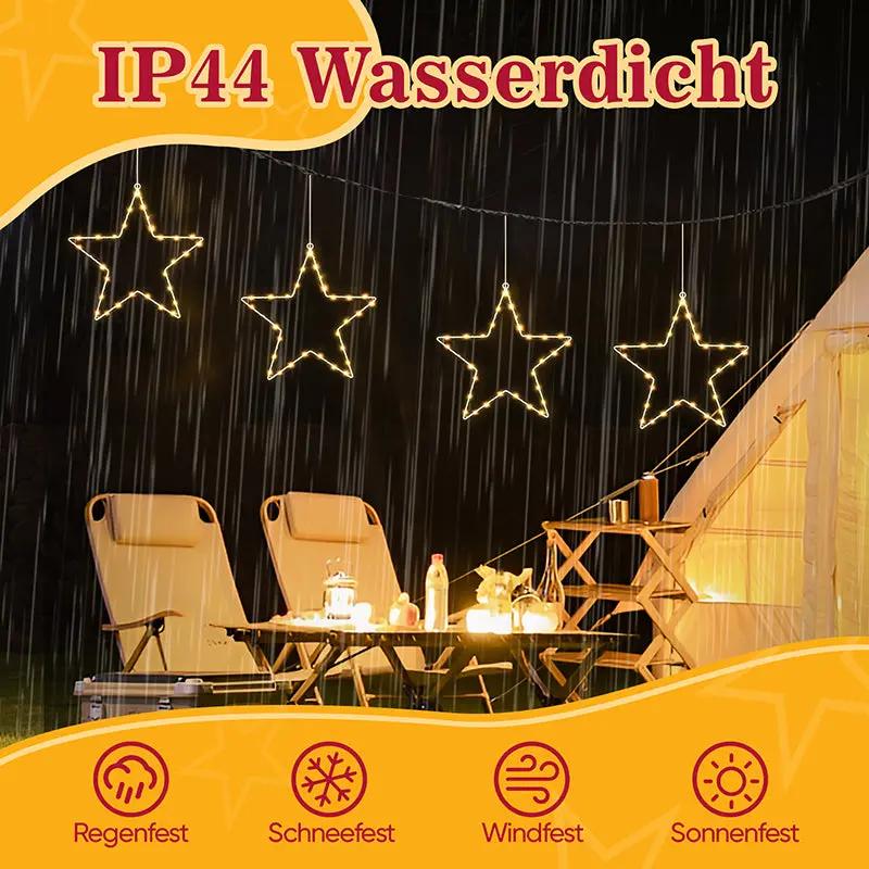 Salcar 30cm LED Fensterdeko Stern, 30 LEDs Sekey