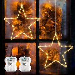 Salcar 30cm LED Fensterdeko Stern, 30 LEDs Sekey