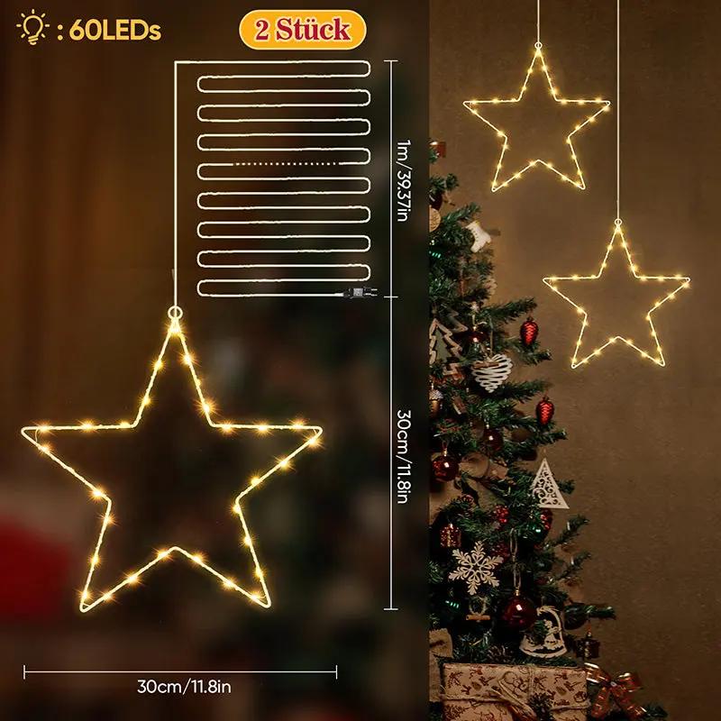 Salcar 30cm LED Fensterdeko Stern, 30 LEDs Sekey