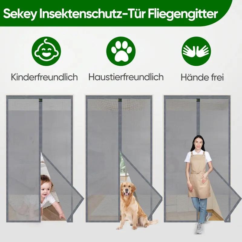 Sekey Sichtschutz  Fliegengitter Tür aus Polyester Sekey