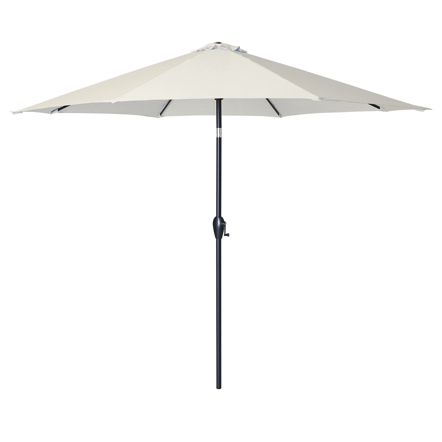 Sekey Sonnenschirm, 330cm Alu Gartenschirm 8-eckiger, mit Kurbel Sekey