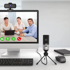 Fifine USB Kondensator Mikrofon mit Ständer, K669B Sekey